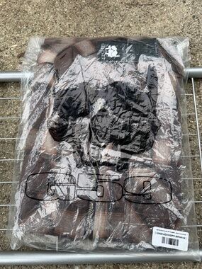 G59 Shadow Plaid Zip Flannel Shirt Jacket